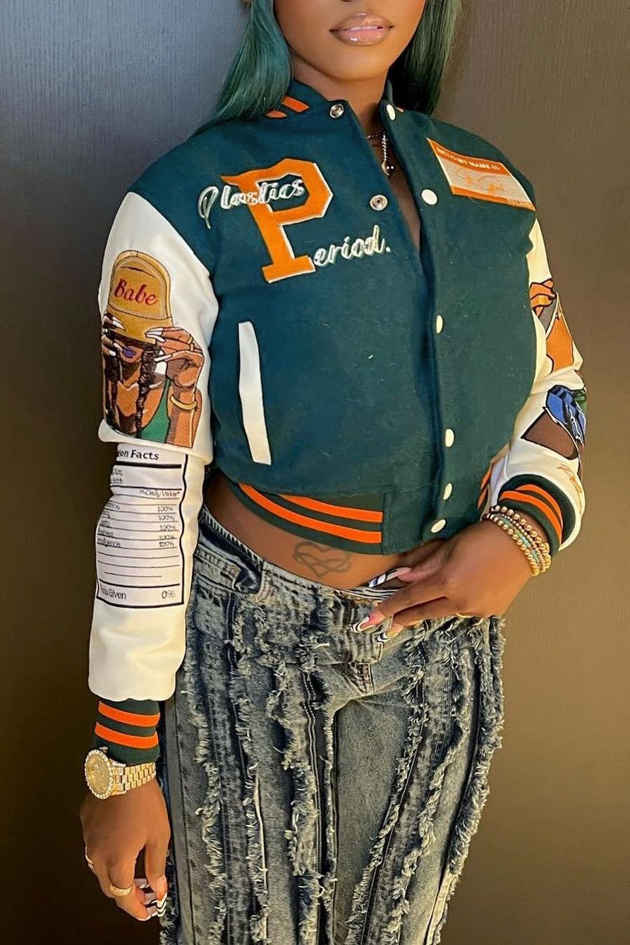 Plastics Period. Letterman Jacket