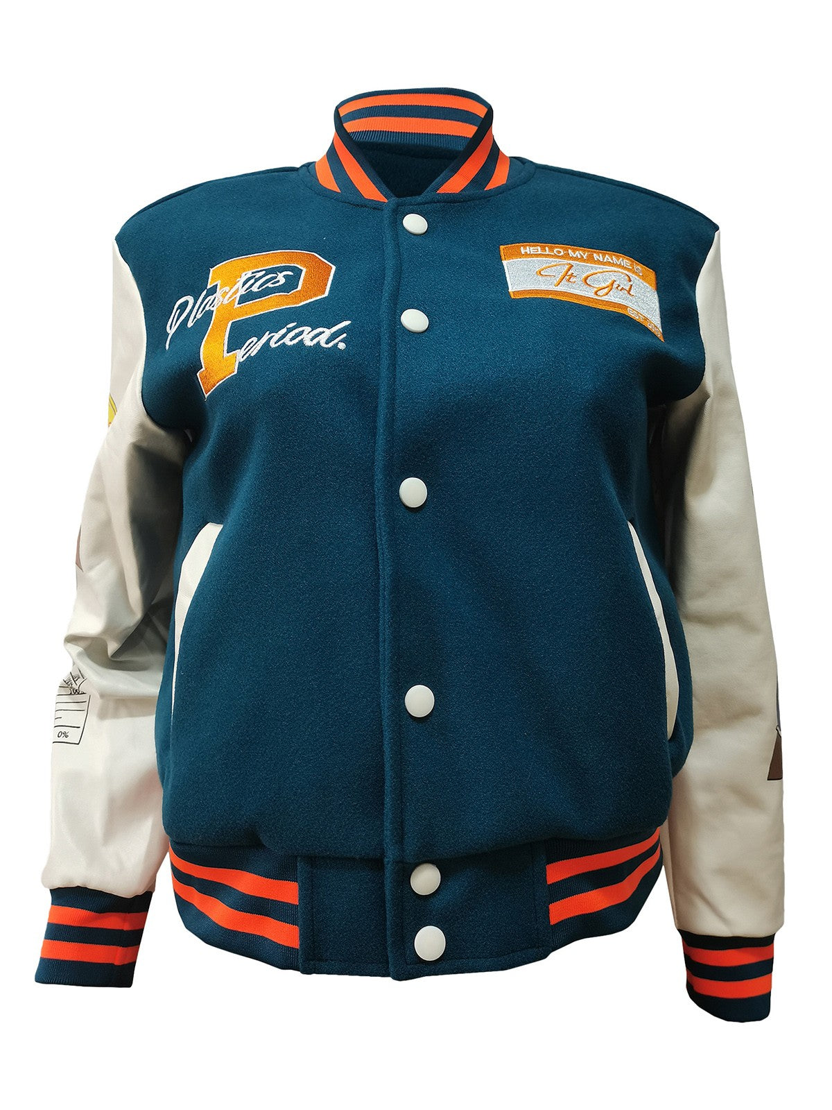 Plastics Period. Letterman Jacket