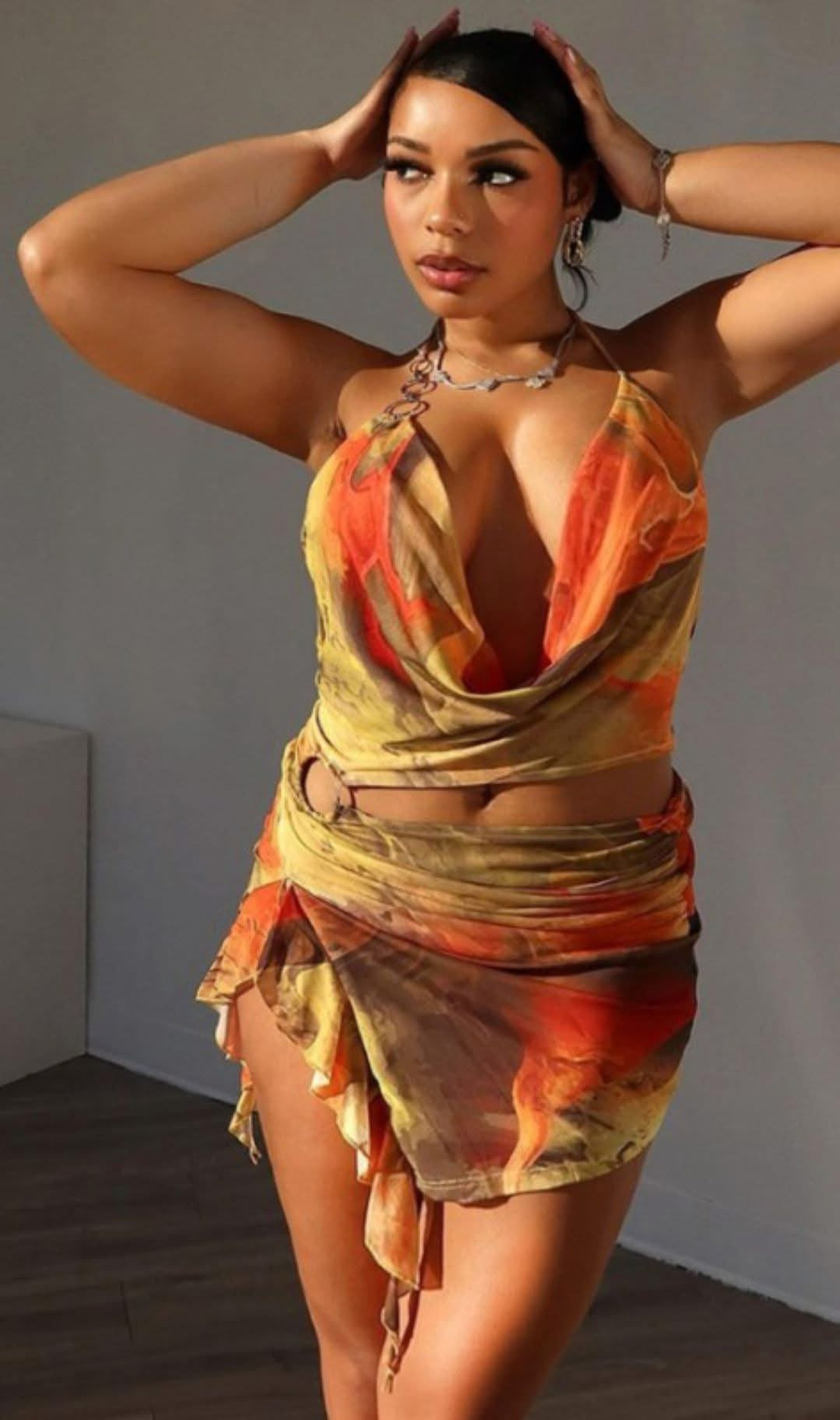 Linked up Halter dress