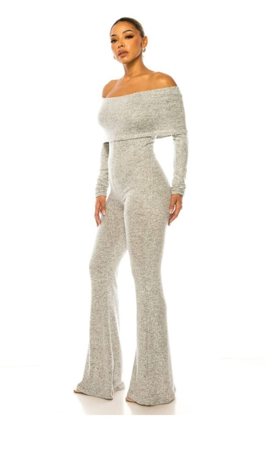 Plus Size Gray Jumpsuit